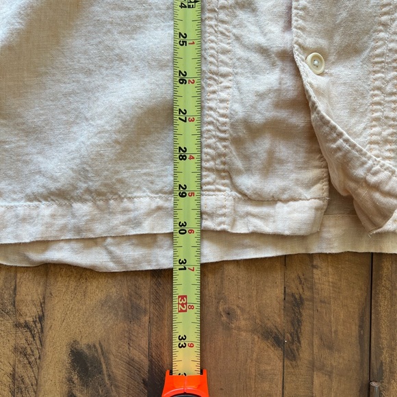 100% Linen Men's Large Button Down Shirt - Picture 5 of 7